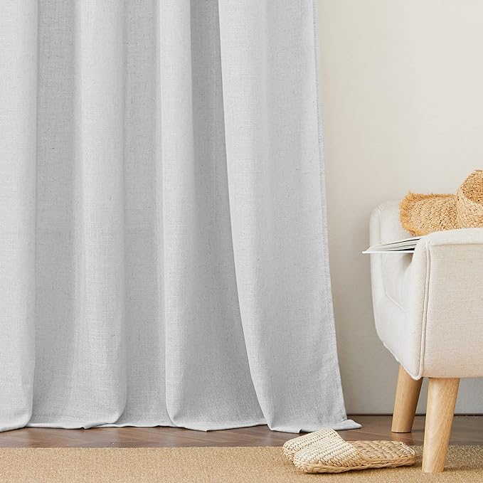 RYB HOME Linen Sheer Curtains - Image 6