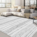 Nakagishi Area Rug Living Room Rugs: 5x7 Machine Washable Boho Large Neutral by NakagishiAreaRug