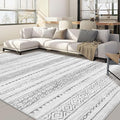 Nakagishi 10x12 Area Rug Living Room: Washable Boho Large Neutral Modern Soft by NakagishiAreaRug