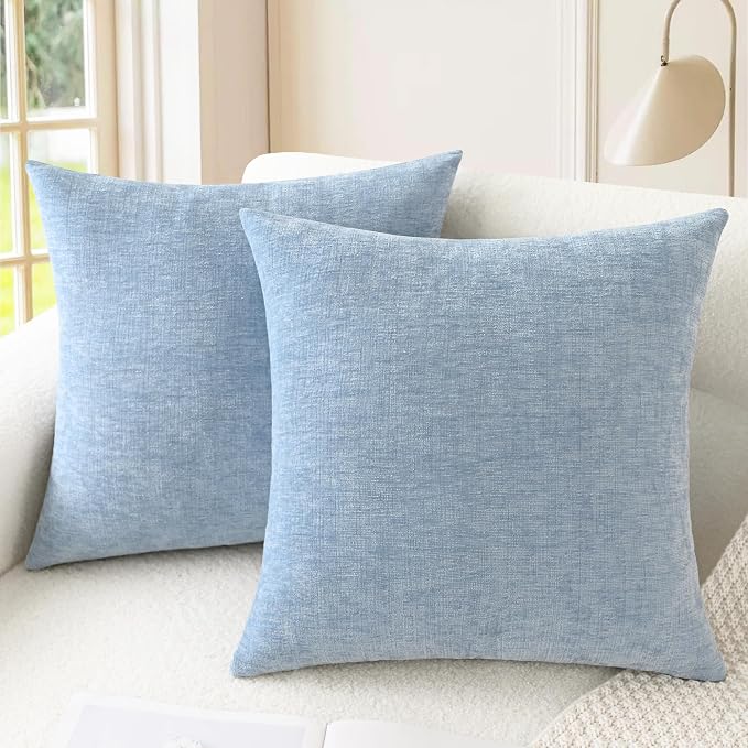 CaliTime Decorative Couch Throw Pillow Covers 26 X 26 Inches Baby Blue | Pack by CaliTime