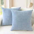 CaliTime Decorative Couch Throw Pillow Covers 18 X 18 Inches Baby Blue | Pack by CaliTime