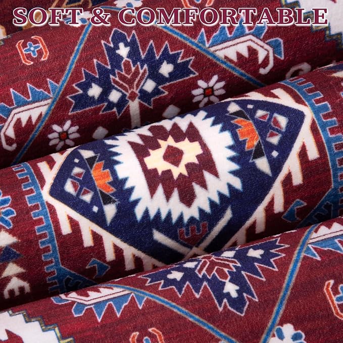SERISSA 8x10 Washable Non Slip Boho Area Rug - Image 6