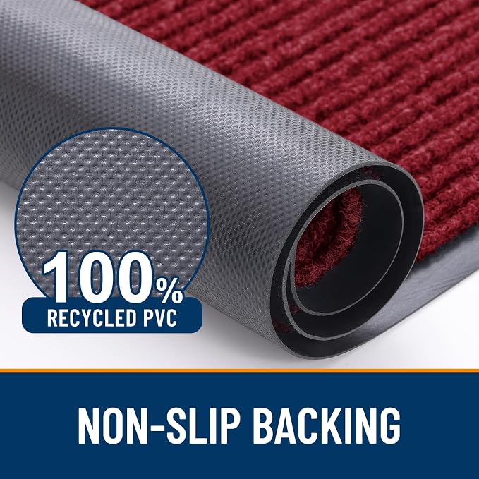 OLANLY Front Door Mat 47x23, Waterproof Heavy-Duty Indoor Outdoor Doormat | - Image 3