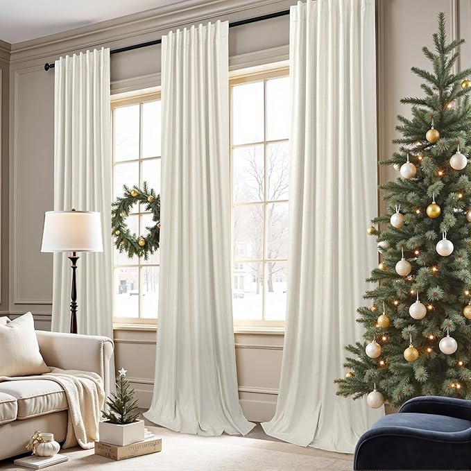 Blackout Window Curtains 2 Panel Set - Image 2