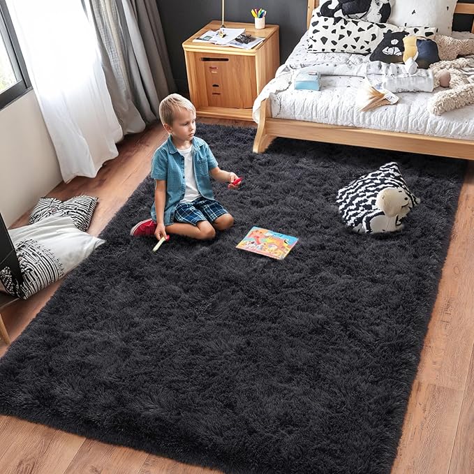 Rugs for Living Room 6x9, Soft Shaggy Modern Shag Area Rug for Bedroom - Image 7