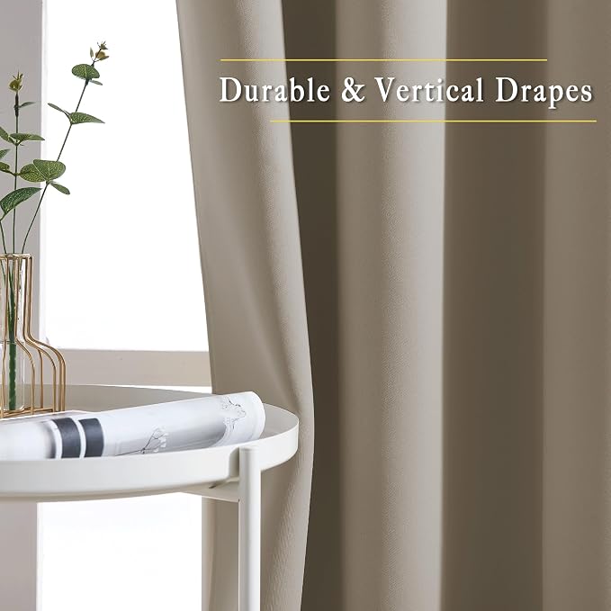 NICETOWN Bedroom Blackout Curtain Panels - Image 5