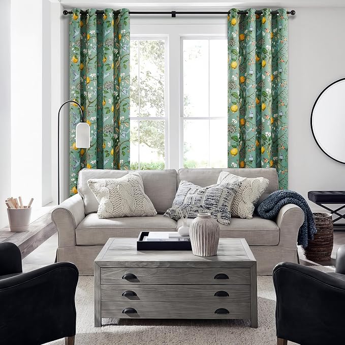 Topfinel 100 Inches Long Sage Green Luxury Curtains - Image 6