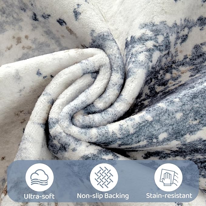UERMEI 5x7 Area Rug Living Room Rugs Thickened - Image 6