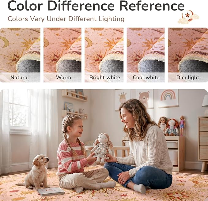 Vacuum-Friendly, 5x7 Washable Area Rug - Image 7