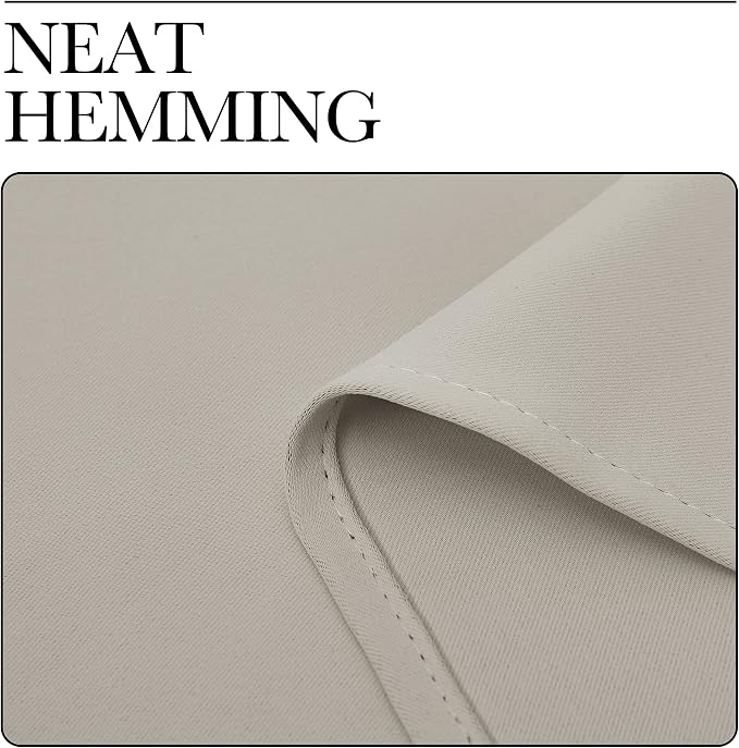 NICETOWN Natural Room Darkening Curtains 108" Long - Image 7