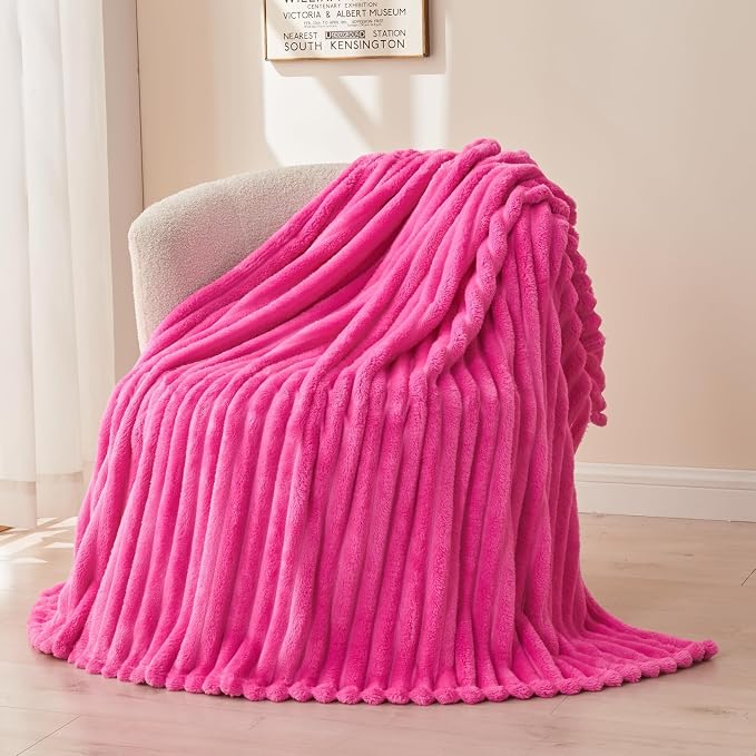 NEWCOSPLAY Fleece Ribbed Cozy Twin Blanket by NEWCOSPLAY