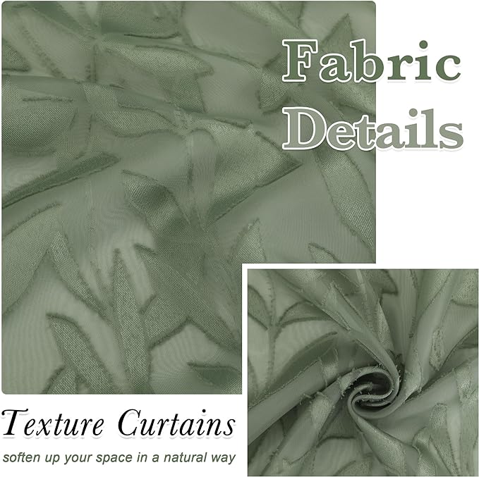 Lecloud Leia 14 Inch Sage Valance - Image 3