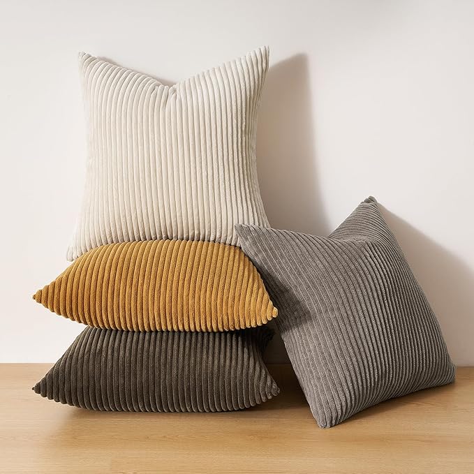 Topfinel Decorative Brown Throw Pillow Covers Cushion Cases - Image 3