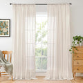 BGment Oatmeal Semi Sheer Curtains by BGment