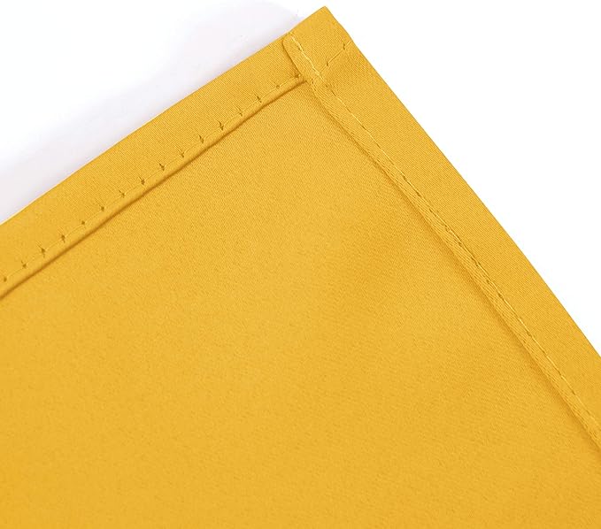 LEMOMO Blackout Curtains 66 x 84 inch/Yellow Curtains Set of 2 Panels/Thermal - Image 8