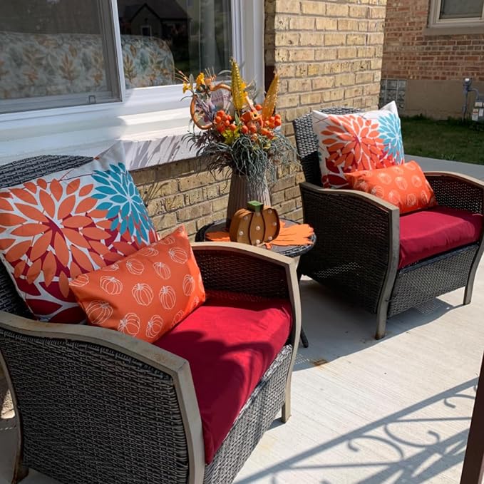 Sqodok Outdoor Cushion Covers 24x22 inch, Wicker Chair - Image 7