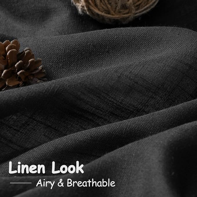 Extra Wide 100 Inch Linen Curtains - Image 2