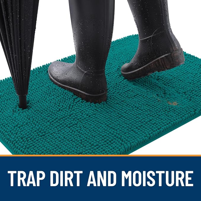 OLANLY Dog Door Mat for Muddy Paws 70x35, Super Absorbent Chenille Mud Mat | - Image 2
