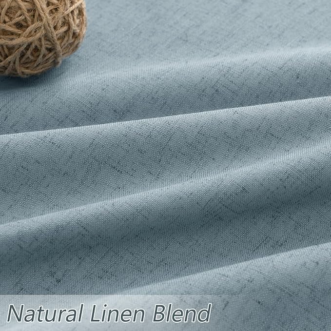 Blue 100% Blackout Curtains 94 Inch Length 2 Panels Set - Image 3