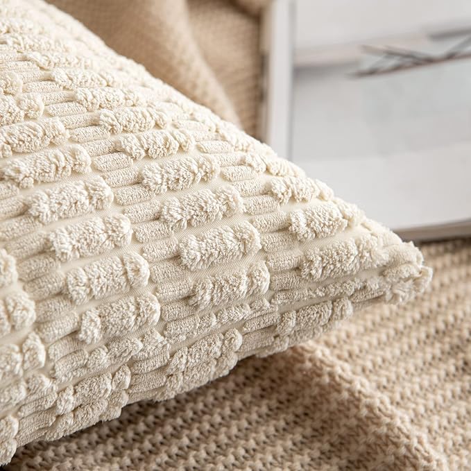MIULEE Pack of 2 Corduroy Decorative Lumbar Throw Pillow Covers 20x12 Inch Soft - Image 4