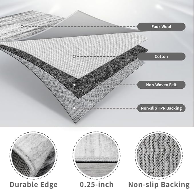 3x15 Washable Runner Rug for Hallway: Extra Long Runners for Entryway Living - Image 6