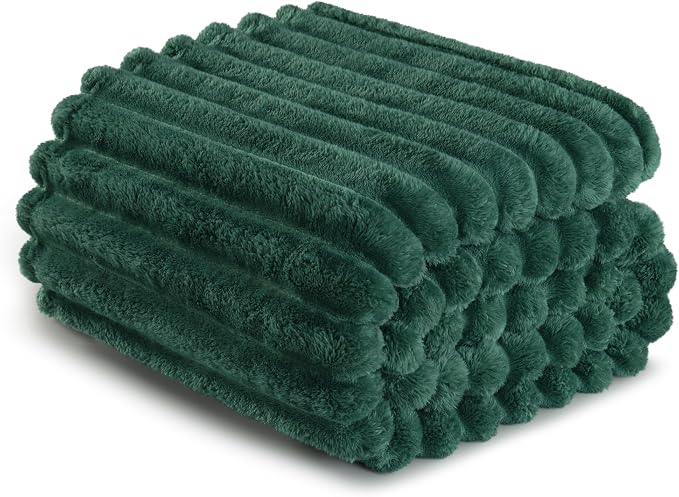 Exclusivo Mezcla Striped Fleece Throw Blanket - Image 8