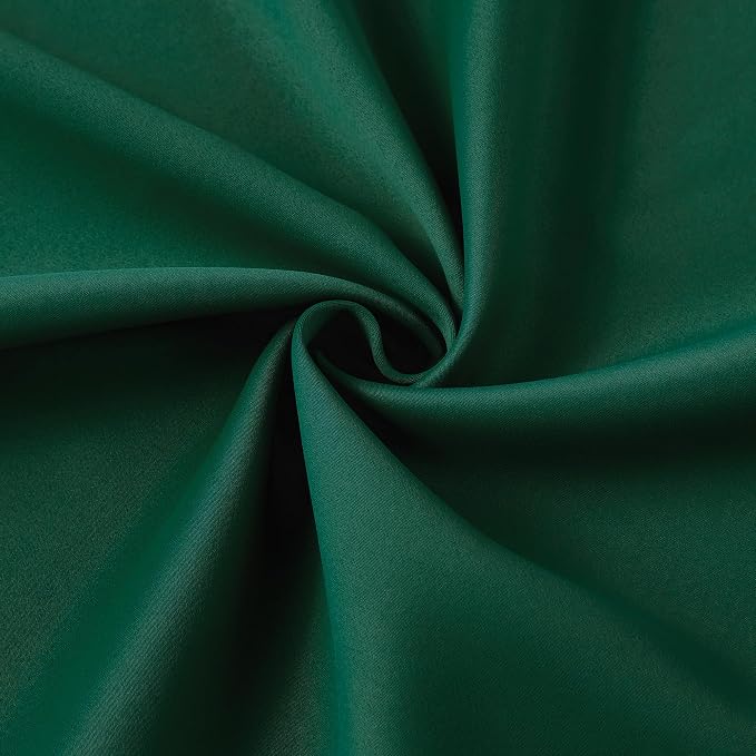 Dark Hunter Green Window Draperies 120 Inches Long 10 Feet Tall, Pinch Pleat - Image 7