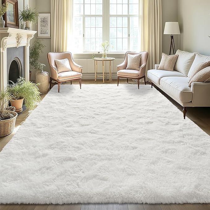 LOCHAS 4x6 Area Rugs Fluffy Living Room Carpets - Image 4