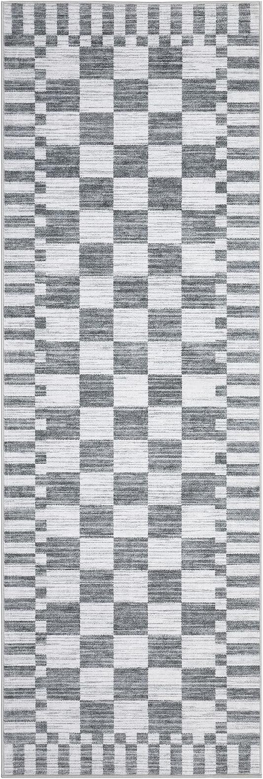 GarveeHome 2.5x8 Checkered Kitchen Runner Rug - Image 4