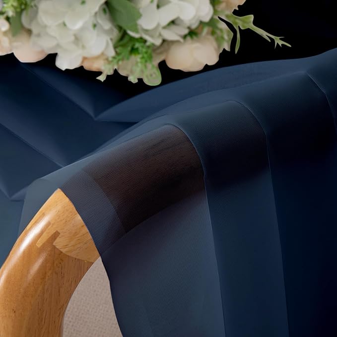 Chyhomenyc Sheer Curtains 63 Inch Length 2 Panels, Soft Airy, Rod Pocket - Image 4