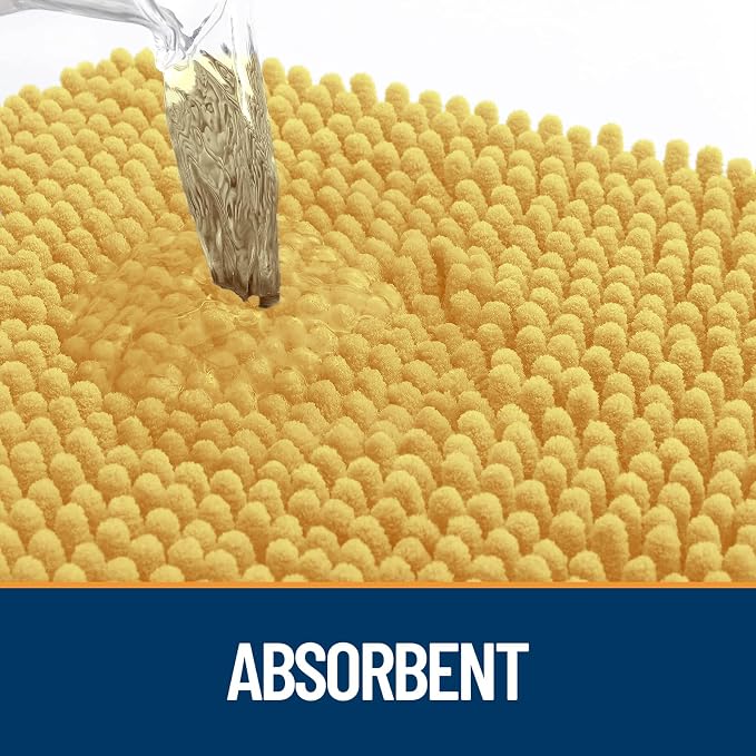 OLANLY Dog Door Mat for Muddy Paws 35x24, Super Absorbent Chenille Mud Mat | - Image 3