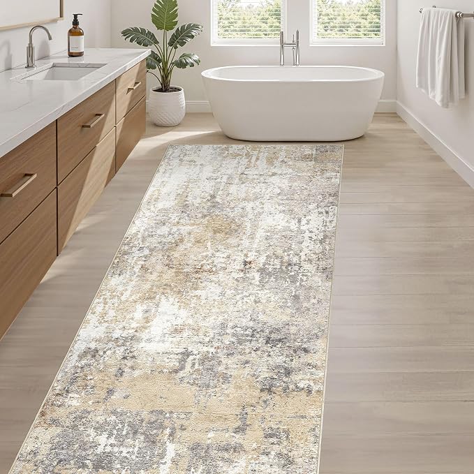 LOONGRUG Runner Rug 2x6 Washable Non-Slip Kitchen Neutral Modern Rugs | - Image 5
