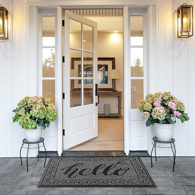 Yimobra Welcome Mats for Front Door 29.5x17, Heavy Duty Waterproof Outdoor Door - Image 6