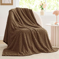 BEDELITE Brown Twin Blanket for Couch, Soft Cozy Gifts for Women, 60 * 80 | 3D by BEDELITE