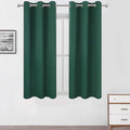 Green Blackout Curtains 34 x 63 Inch Length/Set of 2 Curtain Panels/Thermal by Lemomo