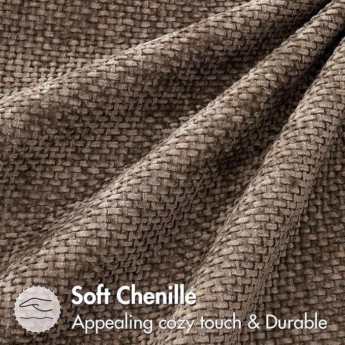 MIULEE Decorative Couch Throw Pillow Covers 20x20 Inch Brown 2 Pack | Modern - Image 6