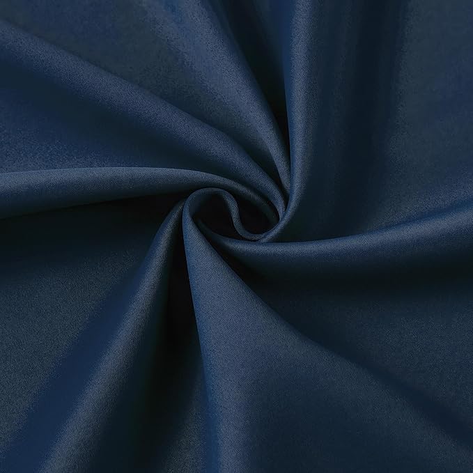 Navy Pinch Pleated Curtains & Drapes 90 Inches Long - Image 7