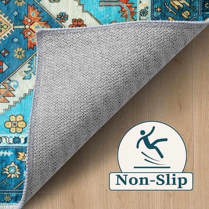 SERISSA 2x3 Washable Non Slip Boho Small Area Rug - Image 3
