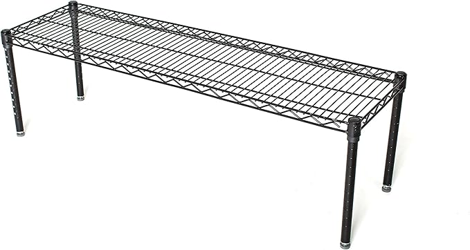 Omega Products Corporation 18" Deep x 36" Wide x 14" High Black Stationary Dunnage Rack
