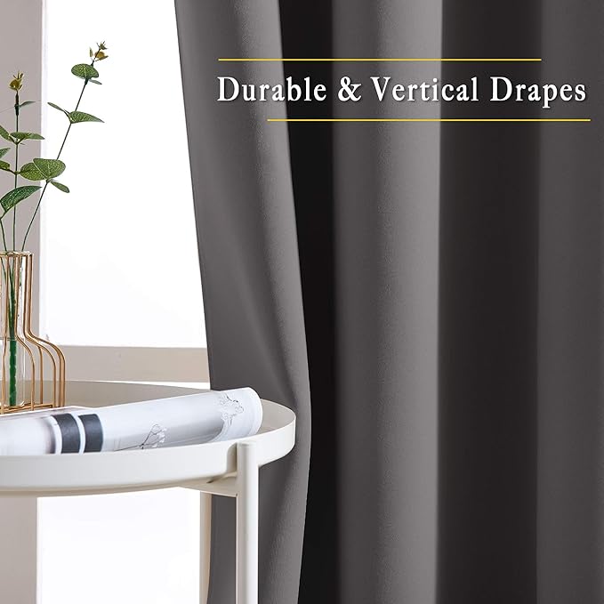 NICETOWN Blackout Doorway Curtains 80 inch Length - Image 5