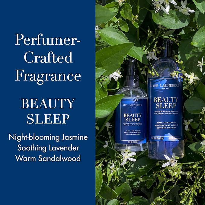 The Laundress Beauty Sleep Fabric Spray, Wrinkle Release Spray, Pillow Spray, Fabric Refresher, Upholstery and Linen Spray, Tranquil Comforting Inspired Scent, 8 Fl Oz