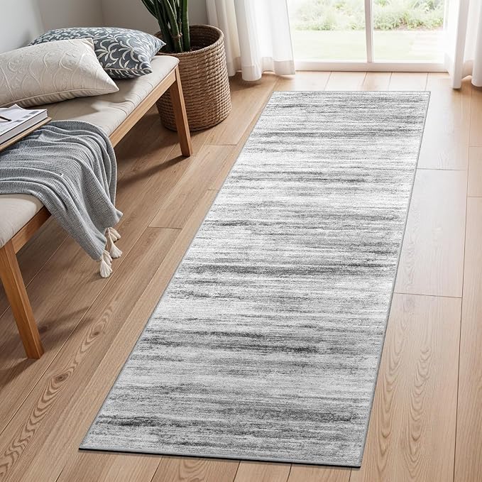 2x5 Washable Runner Rug for Family: Easy-to-Clean Runners for Hallway Entryway by WIEVEDENS