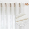 MYSKY HOME Extra Long Curtains for Living Room, Soft Cotton Fabric Boho Window by MYSKYHOME
