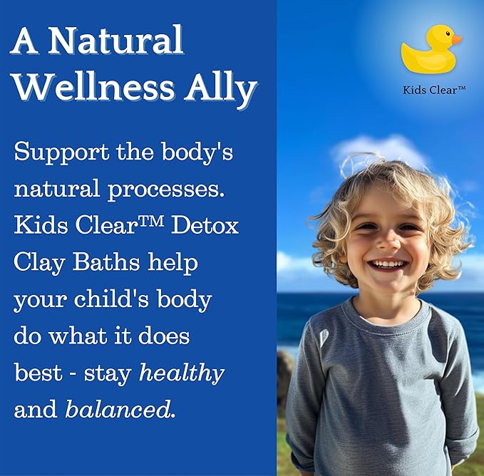 Kids Clear Detox Clay Bath, 100% Pure Sodium Bentonite - Cleansing and Purifying, by -Evenbetternow LLC – 2.5 lb (40 oz) Standard Size
