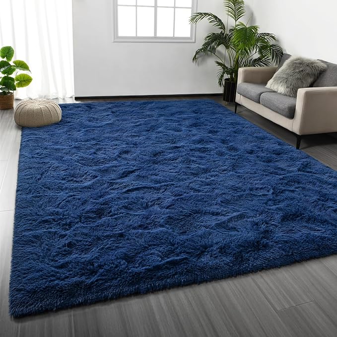 Deerhoo Large Shag Area Rugs 9 x 12, Plush Fuzzy Rugs by Deerhoo