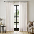 MIULEE Extra Wide 60 Inch Width Pinch Pleated Thick Linen Curtains 90 Inches by MIULEE