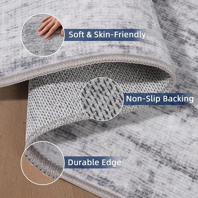 3x8 Runner Rug Non Slip Washable Rugs - Image 4
