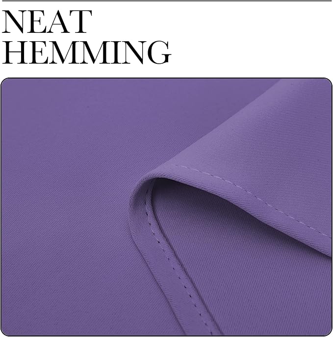 NICETOWN Lilac Purple Blackout Curtains 108" Long, 2 Pieces - Image 7