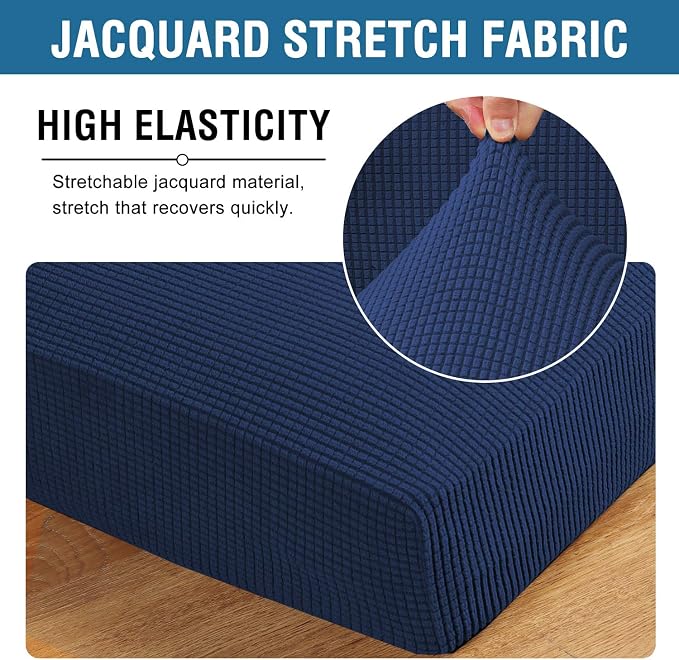 H.VERSAILTEX High Stretch Individual Seat Cushion Covers Sofa Slipcovers Couch - Image 4