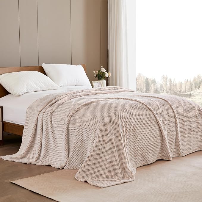 Exclusivo Mezcla Fleece Bed Blanket Queen Size, Super Soft and Warm Blankets - Image 3